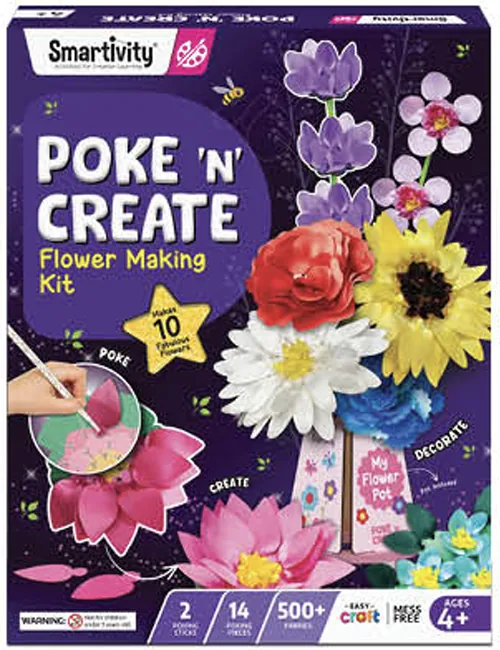 Smartivity Poke 'N' Create Flower Making Kit (4+ Years)